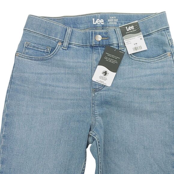 NWT Lee 8M Women's High Rise Slim Fit Sculpting Pull On Bootcut Jeans - Picture 6 of 14